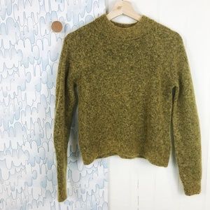 H&M Mock Turtleneck Mohair Long-Sleeved Sweater